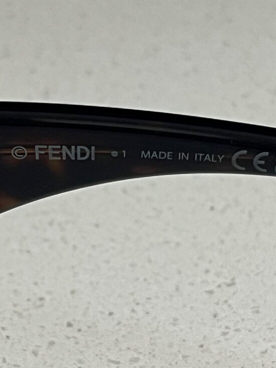 FENDI Roma FE401621 52E  52MM Square TURQUOISE BROWN Sunglasses main image 5